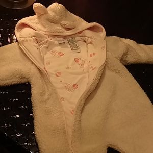 Disney WINNIE the POOH Pink Sleeper 6-9 Mos